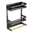 Refrigerator Magnetic Storage Rack 3-Tier Side Organizer Shelf No Drilling Kitchen Fridge Hanging Holder - Black - 2
