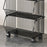 Medium 3-Tier Kitchen Vegetable Fruit Storage Rack Large Capacity Rolling Cart Floor Standing Shelf Basket - 5