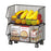 Large 2 Tier Kitchen Vegetable Storage Rack Fruit Organizer Multi-Function Rolling Cart Floor Standing Shelf Basket - 1
