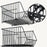 Large 2 Tier Kitchen Vegetable Storage Rack Fruit Organizer Multi-Function Rolling Cart Floor Standing Shelf Basket - 5