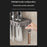 50cm Rotating Kitchen Knife Holder with 2 Utensil Container, Multifunctional Wall-Mounted Corner Storage Rack for Home - Tarnish - 5
