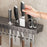 65cm Rotating Kitchen Knife Holder with 3 Utensil Container, Multifunctional Wall-Mounted Corner Storage Rack for Home - Tarnish - 5