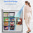 2Pcs Freezer Storage Holder Kitchen Organizer Metal Wire Basket with Handle for Refrigerator - 3