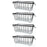 4Pcs Freezer Storage Holder Kitchen Organizer Metal Wire Basket with Handle for Refrigerator - 1