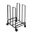31×26×43.5cm Movable Cardboard Storage Rack 220 LBS Capacity Rolling Paper Box Organizer Shelf for Home Warehouse Garage - Black - 2