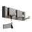 3-Hook Foldable Over Door Hanger No Drilling Space Saving Wall Mounted Coat Rack for Entryway Bathroom - Tarnish - 1