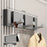 3-Hook Foldable Over Door Hanger No Drilling Space Saving Wall Mounted Coat Rack for Entryway Bathroom - Tarnish - 2