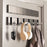6-Hook Foldable Over Door Hanger No Drilling Space Saving Wall Mounted Coat Rack for Entryway Bathroom - Tarnish - 2
