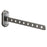 44cm Length 8-Hole Clothes Hanger Suction Cup Wall Mounted Foldable Drying Rack Indoor Laundry Organizer - Tarnish - 1