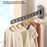 44cm Length 8-Hole Clothes Hanger Suction Cup Wall Mounted Foldable Drying Rack Indoor Laundry Organizer - Tarnish - 4