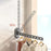 44cm Length 8-Hole Clothes Hanger Suction Cup Wall Mounted Foldable Drying Rack Indoor Laundry Organizer - Tarnish - 5