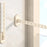 44cm Length 8-Hole Clothes Hanger Suction Cup Wall Mounted Foldable Drying Rack Indoor Laundry Organizer - Tarnish - 6