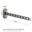 44cm Length 8-Hole Clothes Hanger Suction Cup Wall Mounted Foldable Drying Rack Indoor Laundry Organizer - Tarnish - 7
