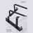 80cm Single Bar Towel Rack Wall Mounted Space Aluminum Bathroom Towel Holder Hanger - Black - 2