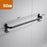 80cm Single Bar Towel Rack Wall Mounted Space Aluminum Bathroom Towel Holder Hanger - Black - 4