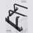 60cm Double Towel Bars Wall Mounted Space Aluminum Towel Holder Hanger for Bathroom - Black - 4