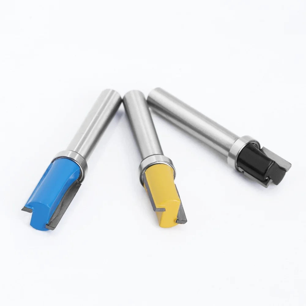 MC02210T3 3PCS 8mm Shank Woodworking Slotting Cutter Wood Trimmer Knife Cutting Tool Set - 7