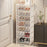 8 Tier Wide Shoe Rack Space Saving Entryway Organizer Stackable Storage Shelf Easy Assembly - White - 1