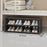 3 Tier 76.5cm Shoe Rack Space Saving Under Desk Dorm Dust-Proof Storage Organizer - Black - 1