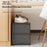 3 Tier 76.5cm Shoe Rack Space Saving Under Desk Dorm Dust-Proof Storage Organizer - Black - 2