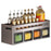 36cm Single Tier Adhesive Wall Mount Spice Organizer with 4 Containers, Kitchen Shelf Seasoning Storage Rack for Home - 1