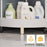 5-Tier Corner Storage Rack Bathroom Kitchen Organizer Shelf with Wheels Triangle Floor Stand Space Saving - White - 2