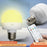 LED Mood Light Built-in 1800mAh Battery 3 Color Temperature Stepless Dimming Light Bulb with Detachable E27 Base - 2