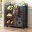 50 x 25 x 60cm Storage Rack with Wheels / Side Basket Yoga Mat Organizer Exercise Equipment Container Holder - Black - 3