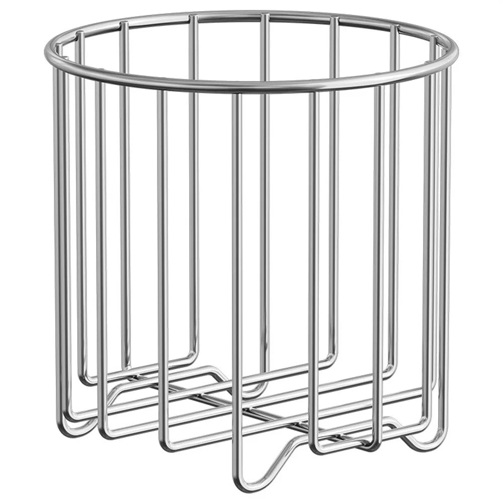 304 Stainless Steel Trash Bag Holder Rack Kitchen Countertop Garbage Rubbish Rack - Silver - 1