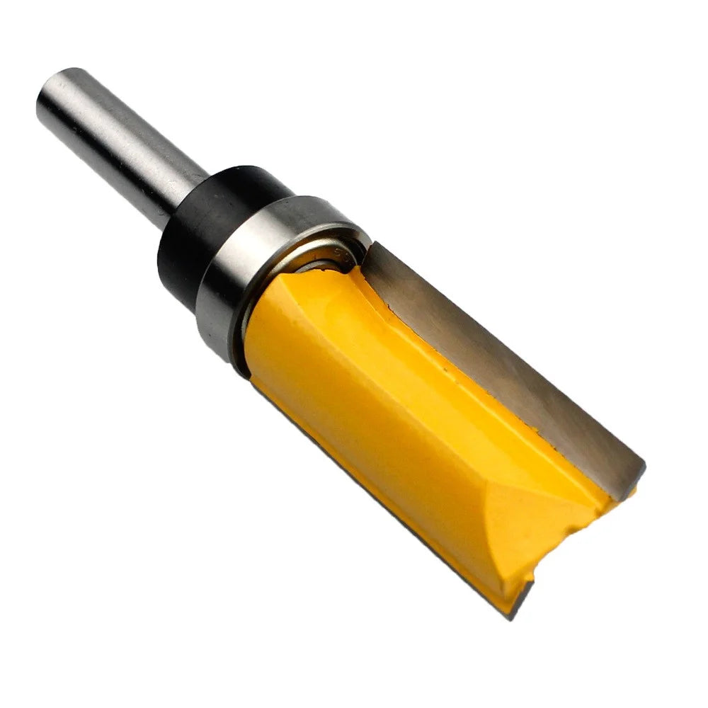 C08-013-081920 8x3 / 4x20mm Hard Alloy Straight Router Bit Woodworking Mill Trimmer Flush Bearing Trimming Cutter with Plastic Box - 3