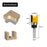 C08-013-081920 8x3 / 4x20mm Hard Alloy Straight Router Bit Woodworking Mill Trimmer Flush Bearing Trimming Cutter with Plastic Box - 5