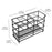 15.03 x 6.2 x 10.2cm 6 Grid Stainless Steel Toothbrush Holder Toothpaste Bathroom Organizer Shelf - Black - 2
