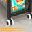 34.5 x 27.7 x 80cm Size L Kitchen Gap Storage Rack Multi Layer Rolling Cart with Wheels / Four Drawers - Black + Coffee - 4