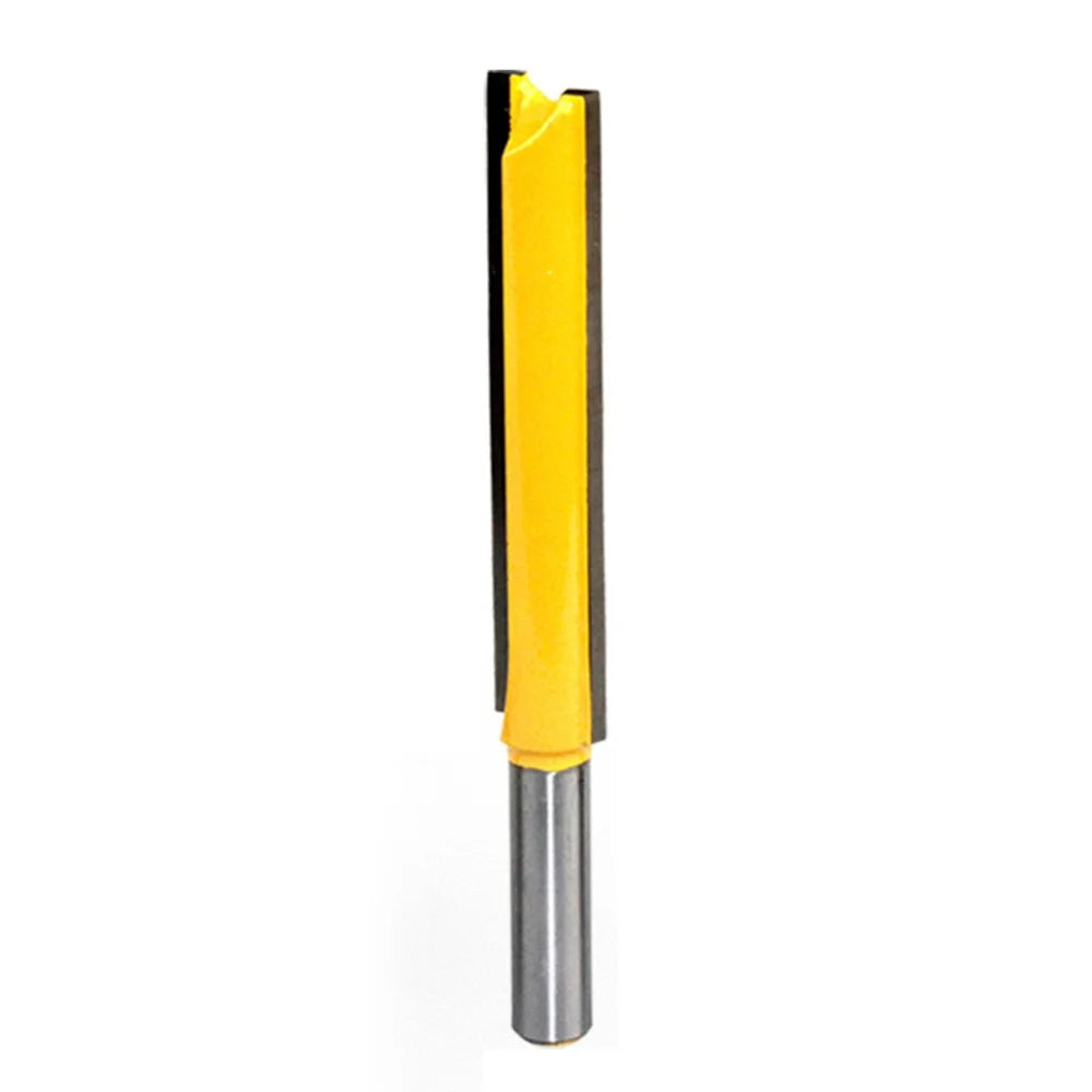 8mmx1 / 2 Inchx63mm Shank for Wood Trimmers, Shark Alloy Cutter Woodworking Straight Plunge Knife - 1