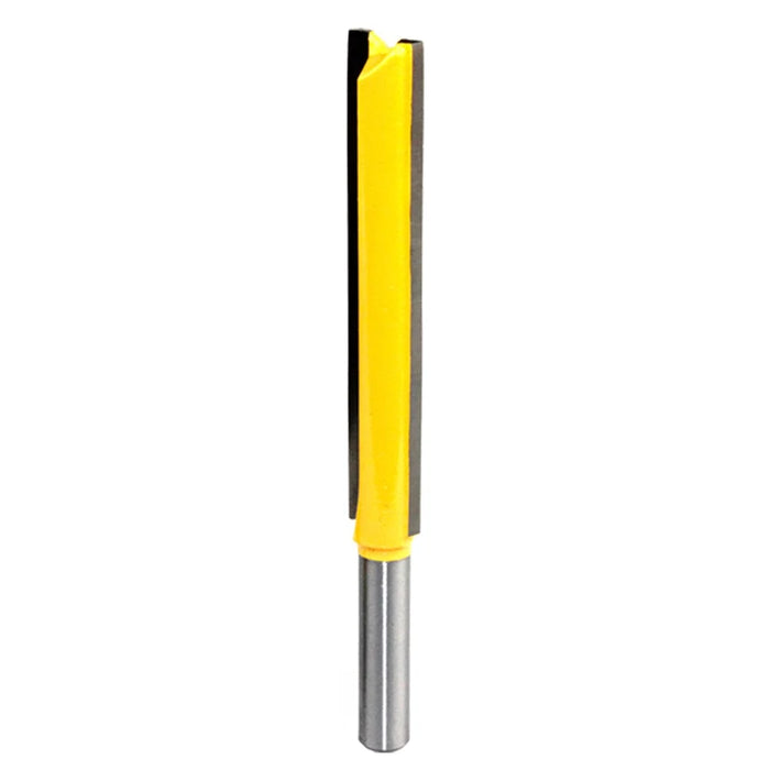 8mmx1 / 2 Inchx76mm Shank for Wood Trimmers, Shark Alloy Cutter Woodworking Straight Plunge Knife - 1