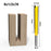 8mmx1 / 2 Inchx76mm Shank for Wood Trimmers, Shark Alloy Cutter Woodworking Straight Plunge Knife - 3