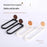 32cm Bathroom Towel Rack Wall Mount Adhesive Foldable Towel Holder Stainless Steel Frame Shelf - Black - 5
