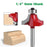 MC01035S32 1 / 4 Inch Shank Round Over Bit 1-1 / 4" Width Milling Cutter Router Bit Woodworking Cutter Tool - 3