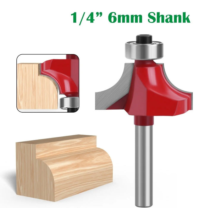 MC01035S32 1 / 4 Inch Shank Round Over Bit 1-1 / 4" Width Milling Cutter Router Bit Woodworking Cutter Tool - 3