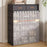 7 Tier Shoe Rack with Drawers 64cm Entryway Storage Cabinet with Dust Cover Curtain Multi Layer Organizer - Black - 2