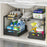 Under Sink Storage Rack Double Layer Adjustable Width Kitchen Cabinet Organizer with Pull-Out Drawers - Single Basket / Black - 5