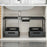 Under Sink Storage Rack Double Layer Adjustable Width Kitchen Cabinet Organizer with Pull-Out Drawers - Single Basket / Black - 7