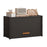 3 Tier 64cm Shoe Rack Stackable Storage Organizer with Flip Lid Magnetic Closure Dustproof Shoe Cabinet - Black - 1