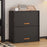 5 Tier 64cm Shoe Rack Stackable Storage Organizer with Flip Lid Magnetic Closure Dustproof Shoe Cabinet - Black - 5