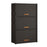 7 Tier 64cm Shoe Rack Stackable Storage Organizer with Flip Lid Magnetic Closure Dustproof Shoe Cabinet - Black - 1