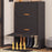 7 Tier 64cm Shoe Rack Stackable Storage Organizer with Flip Lid Magnetic Closure Dustproof Shoe Cabinet - Black - 5