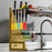 65cm Kitchen Sink Dish Drying Rack Stainless Steel Over Sink Storage Organizer Shelf - Black - 7
