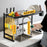 85cm Kitchen Sink Dish Drying Rack Stainless Steel Over Sink Storage Organizer Shelf - Black - 3