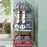 53cm 3 Tier Kitchen Dish Drying Rack Stainless Steel Drainer Shelf with Cutlery Holder Chopping Board Rack - Black - 5