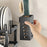 2 Tier Carbon Steel Dish Drying Rack Kitchen Plates Organizer with Drainboard Cutting Board Rack Cutlery Holder - Black - 3